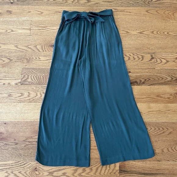 Aritzia Wilfred High-Waist Wide-Leg Ankle Linen-Blend Pant (Size XS) - Picture 4 of 9